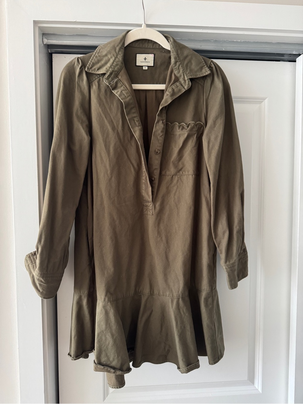 Tuckernuck Olive Green Mini Dress